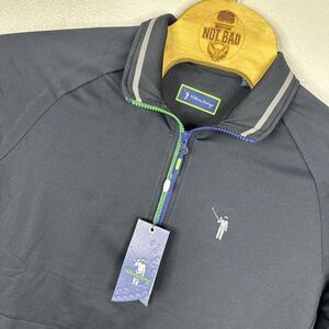 William Murray Men's Classic Chip Shot Pullover Black‎ Size Medium NWT